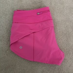 Lululemon Speed Up Shorts 2.5in, Sonic Pink